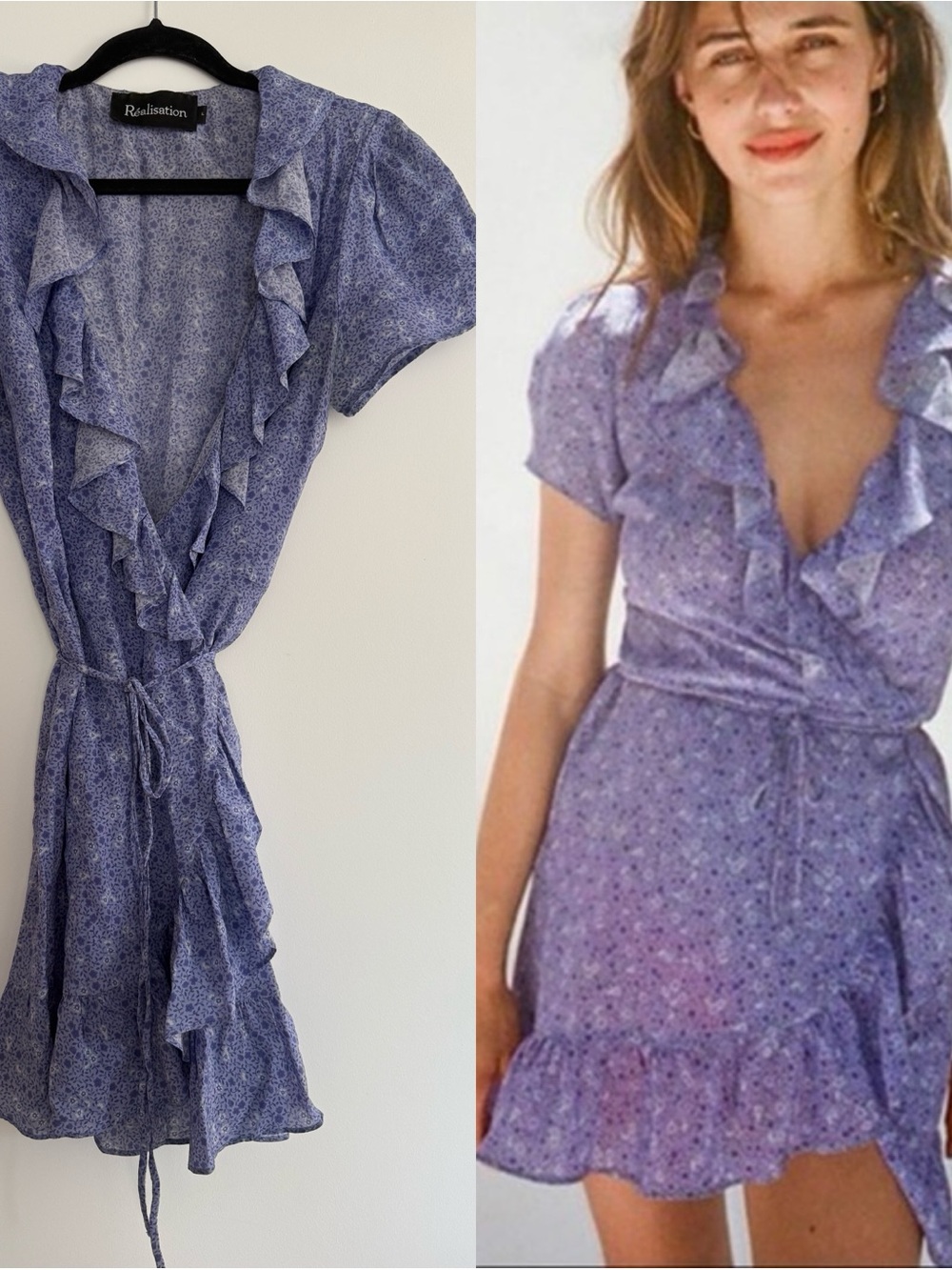 Réalisation Par Valentina Wrap Dress | SIZE L